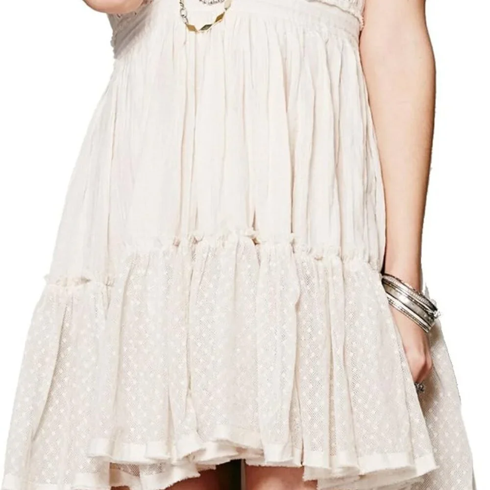 Womens Mini Dress Rayon Cotton Mesh Halter Deep V Neck Party Vacation - Picture 3 of 7